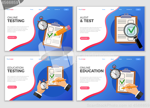 Image of Education Test Landing Page Template