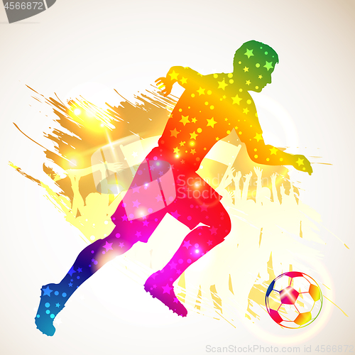 Image of Silhouette Soccer Player