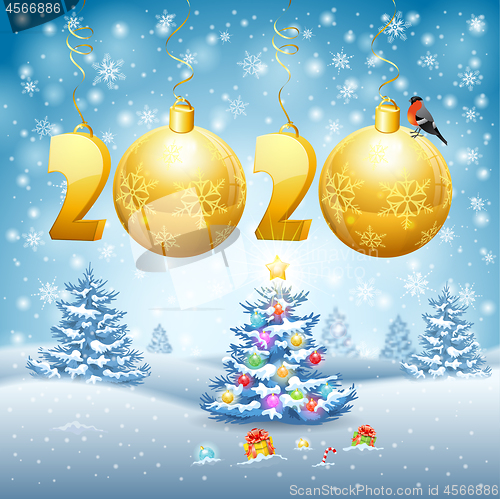 Image of Christmas and New Year background