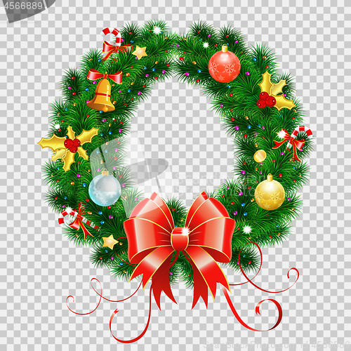 Image of Christmas Wreath with Bow