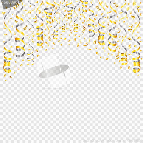 Image of Golden Streamer and Confetti