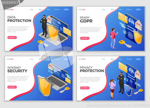 Image of Personal Data Security Landing Page Template