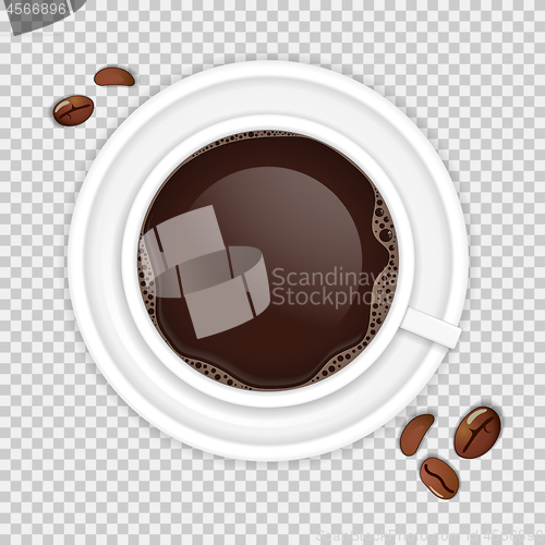 Image of Coffee Cup and Beans