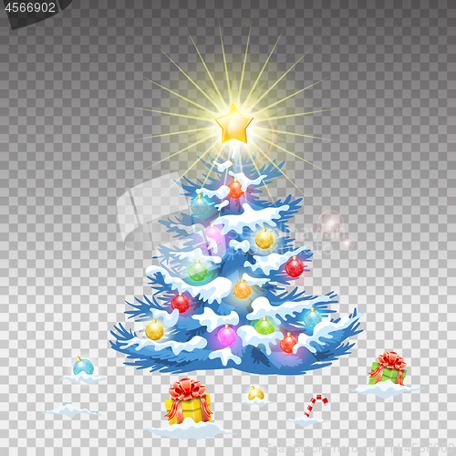 Image of Christmas Tree and Gifts