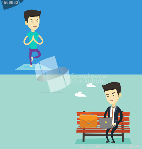 Image of Two lifestyle banners with space for text.