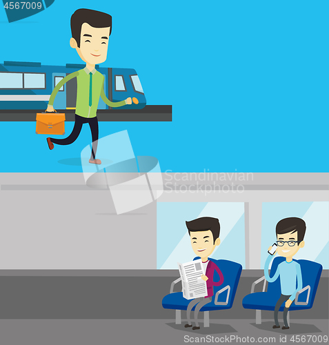 Image of Two transportation banners with space for text.