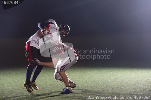 Image of American football players in action