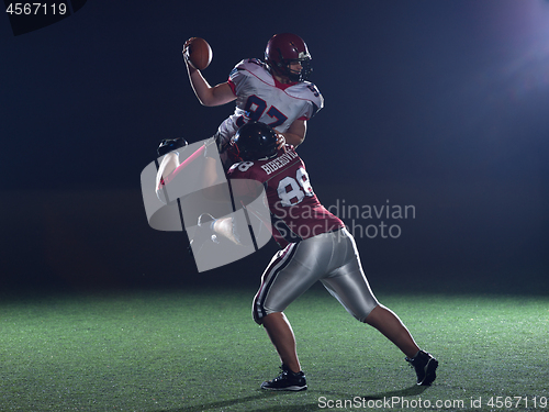 Image of American football players in action