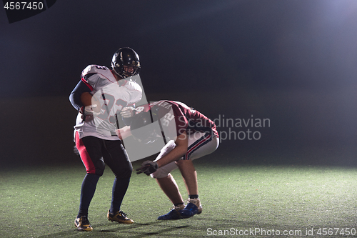 Image of American football players in action