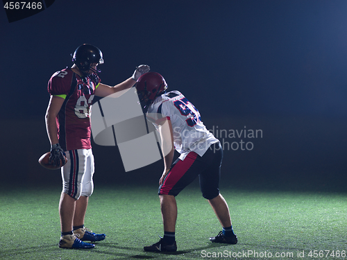 Image of American football players in action