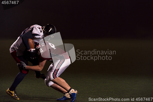 Image of American football players in action