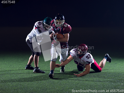 Image of American football players in action