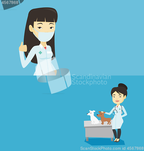 Image of Two medical banners with space for text.