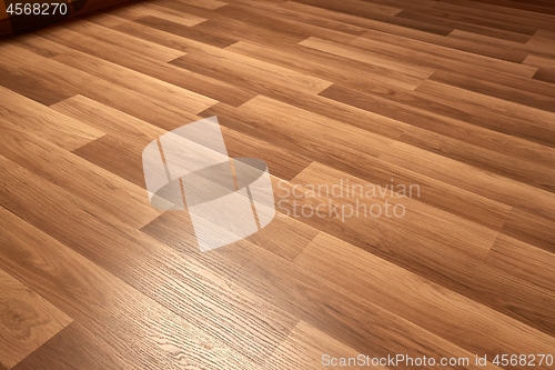 Image of Parquet floor interior of a room