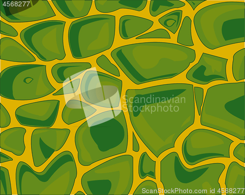 Image of Abstract decorative background from green stone on yellow