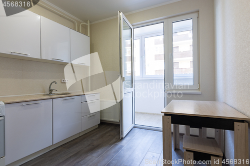 Image of Interior of a small kitchen for rent