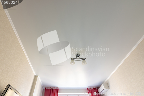 Image of Stretch white matte ceiling in the room