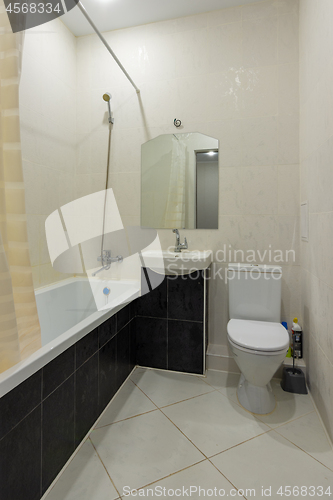 Image of Small bathroom with toilet