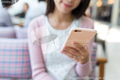 Image of Woman use of smart phone