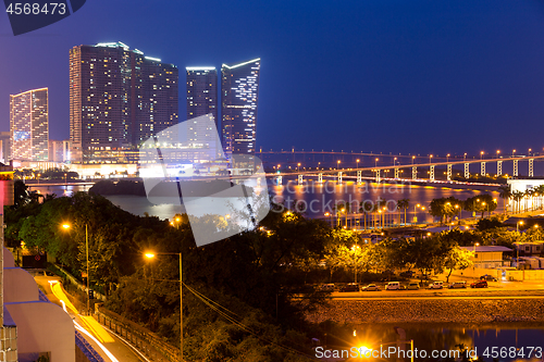 Image of Macao city at night