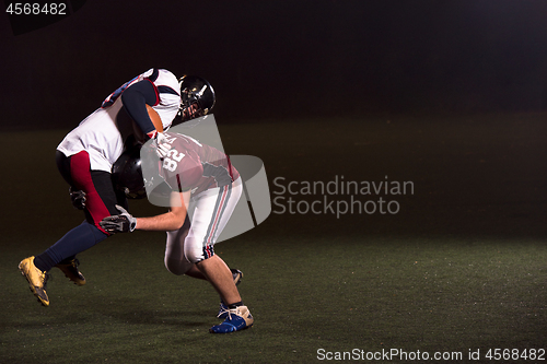Image of American football players in action