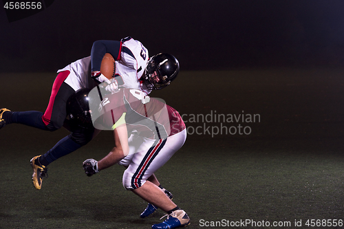 Image of American football players in action