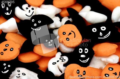 Image of Halloween Candy Background