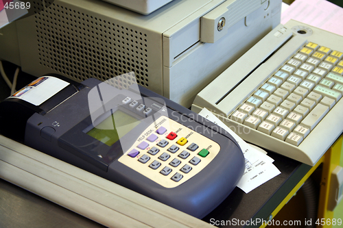 Image of credit card machine