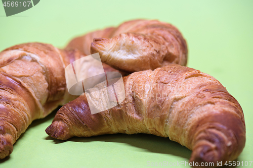 Image of Macro shoot of croissants