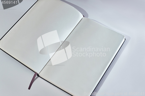 Image of Note book blank white page notepad