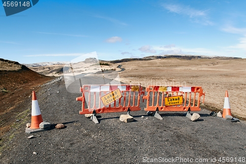 Image of Closed road in Iceland