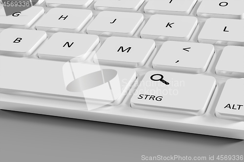 Image of computer keyboard white details