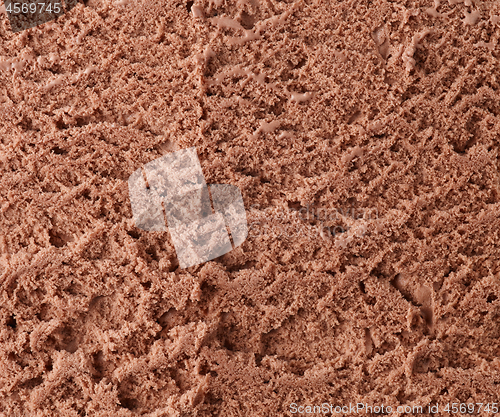 Image of chocolate ice cream texture