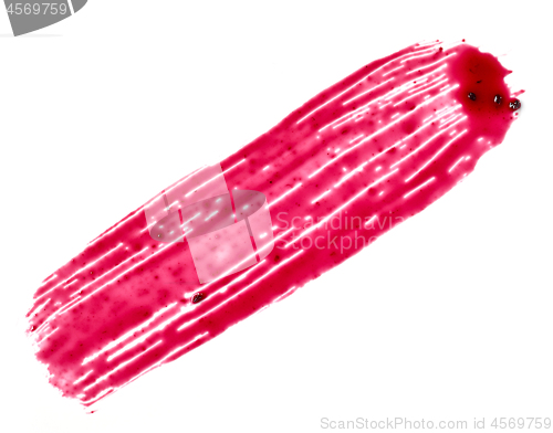 Image of black currant sauce on white background