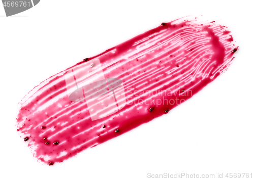 Image of black currant sauce on white background