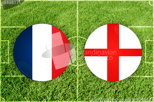 Image of England vs Russia football match