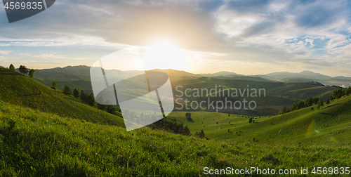 Image of Beauty dawn in the mountains