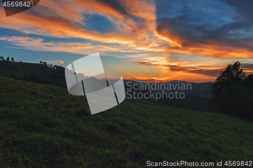 Image of Beauty dawn in the mountains