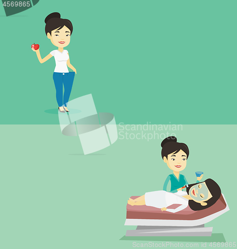 Image of Two beauty banners with space for text.