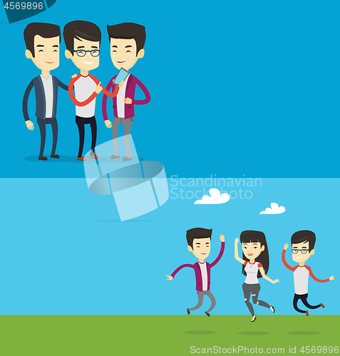 Image of Two lifestyle banners with space for text.