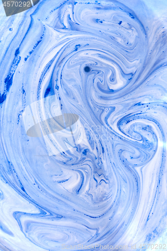 Image of Art painting duotone background in blue white colours.
