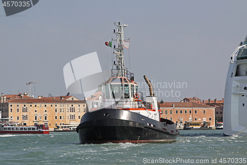 Image of Tugboat in Venice