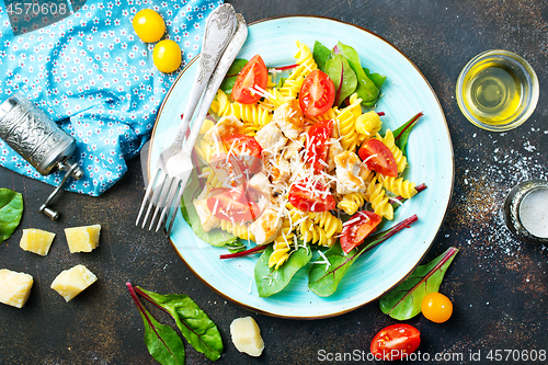 Image of pasta with chicken