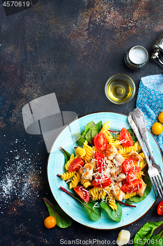 Image of pasta with chicken