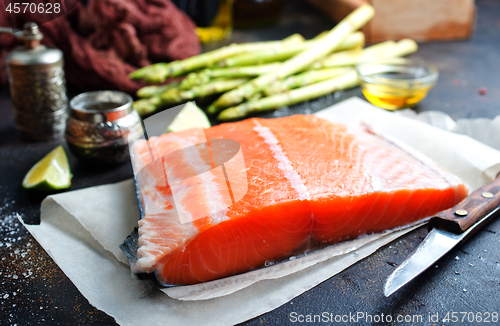 Image of raw salmon