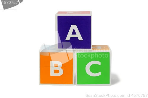 Image of Toy blocks with letters