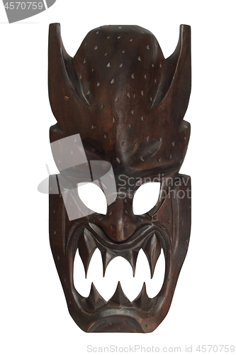 Image of African mask on white