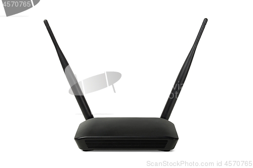 Image of Network router on white