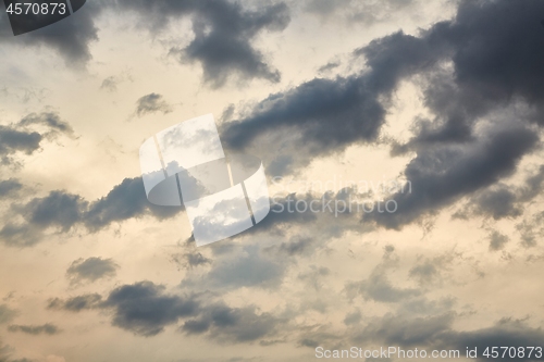 Image of Clouds in the twilight sky