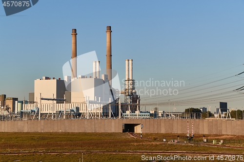 Image of Power plant with modern building structue